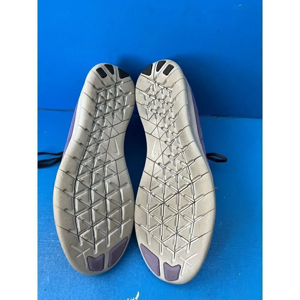 Nike Womens 9 Free RN 2017 Running Shoes Purple Lace Up Low Sneakers 880840-500
